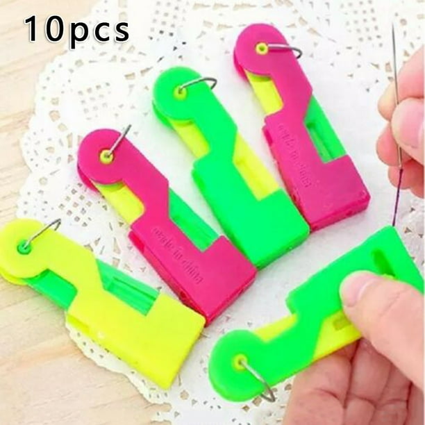 10Pcs Elderly Use Automatic Easy Sewing Needle Device Threader Thread Guide Tool 10Pcs Elderly Use Automatic Easy Sewing Needle Device Threader Thread Guide Tool